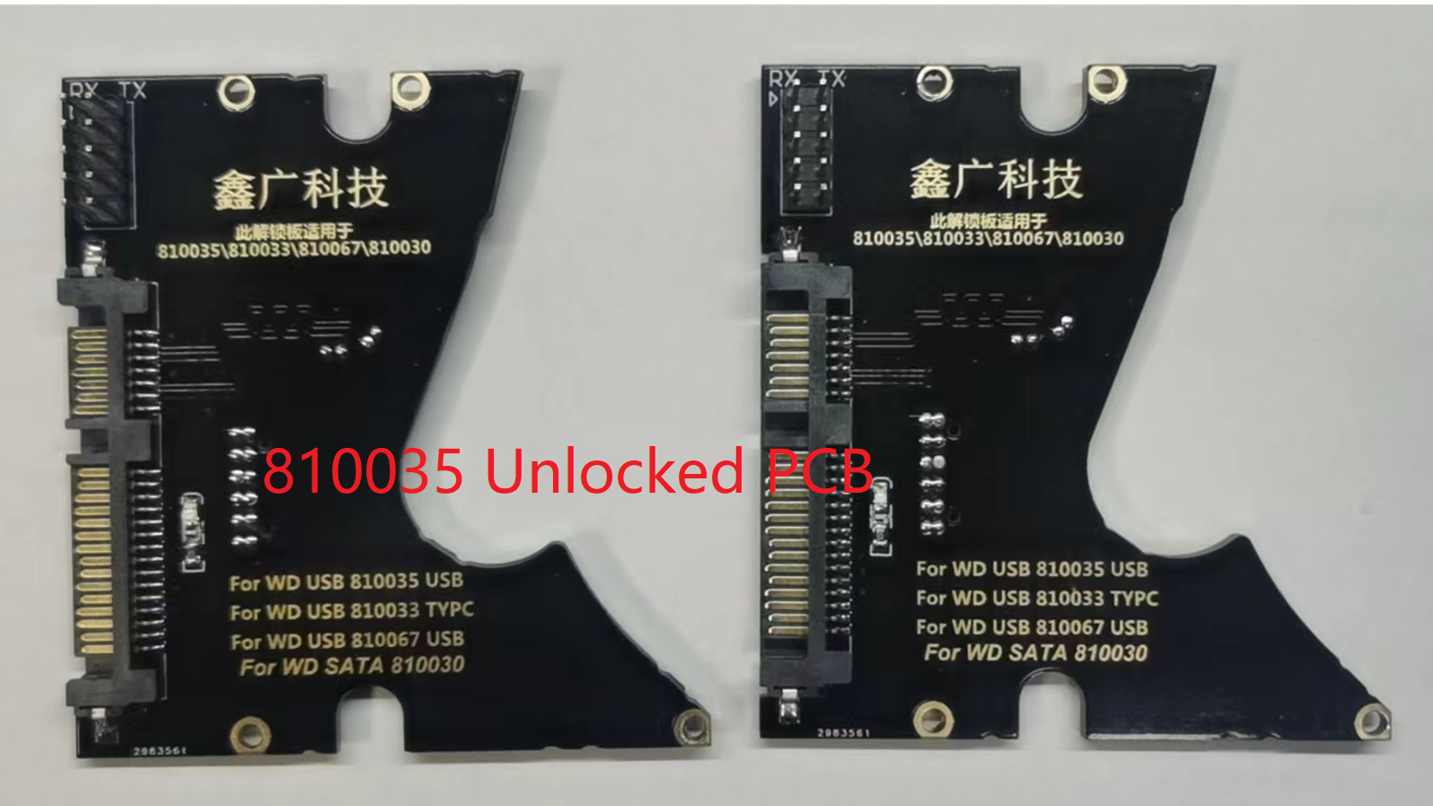 Unlocked PCB for 810033/810035/810030/810067